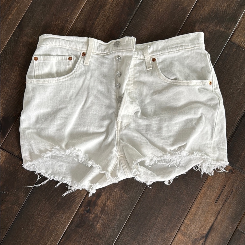 Levi’s White Denim Women's Shorts